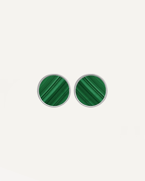 Malachite earrings