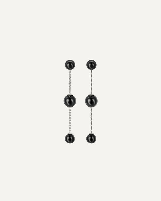 Onyx Gravity earrings