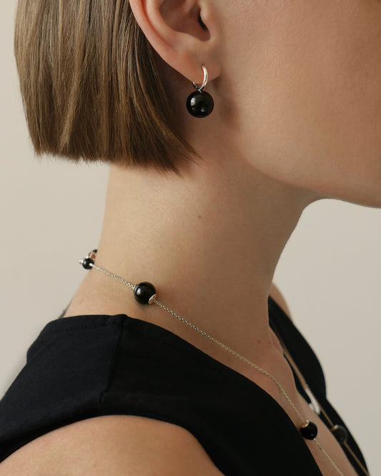 Onyx Balance earrings
