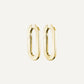 Flat Oval Earrings
