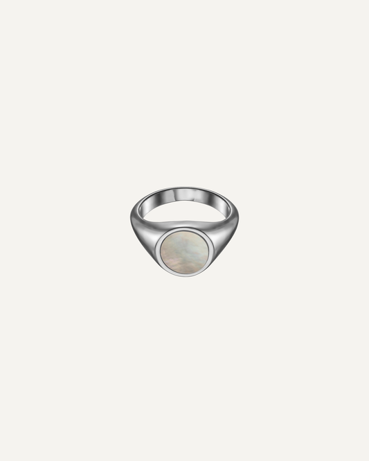 Mother Of Pearl signet ring