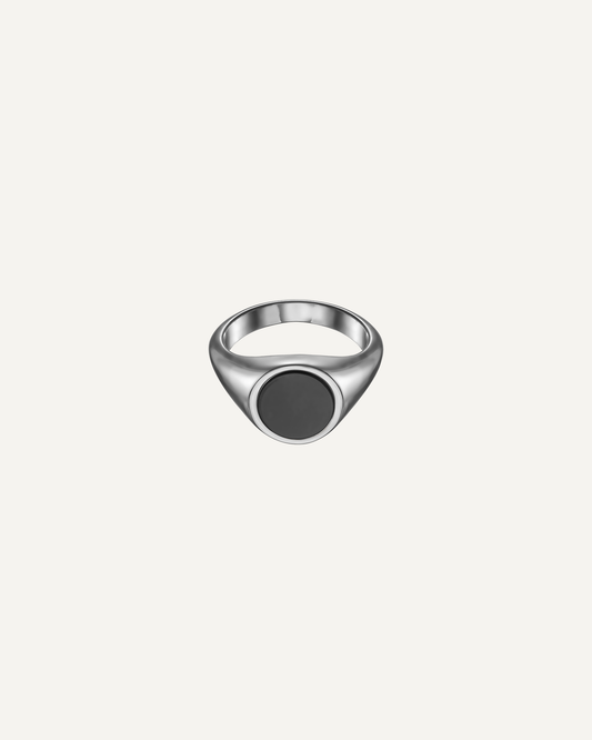 Onyx signet ring